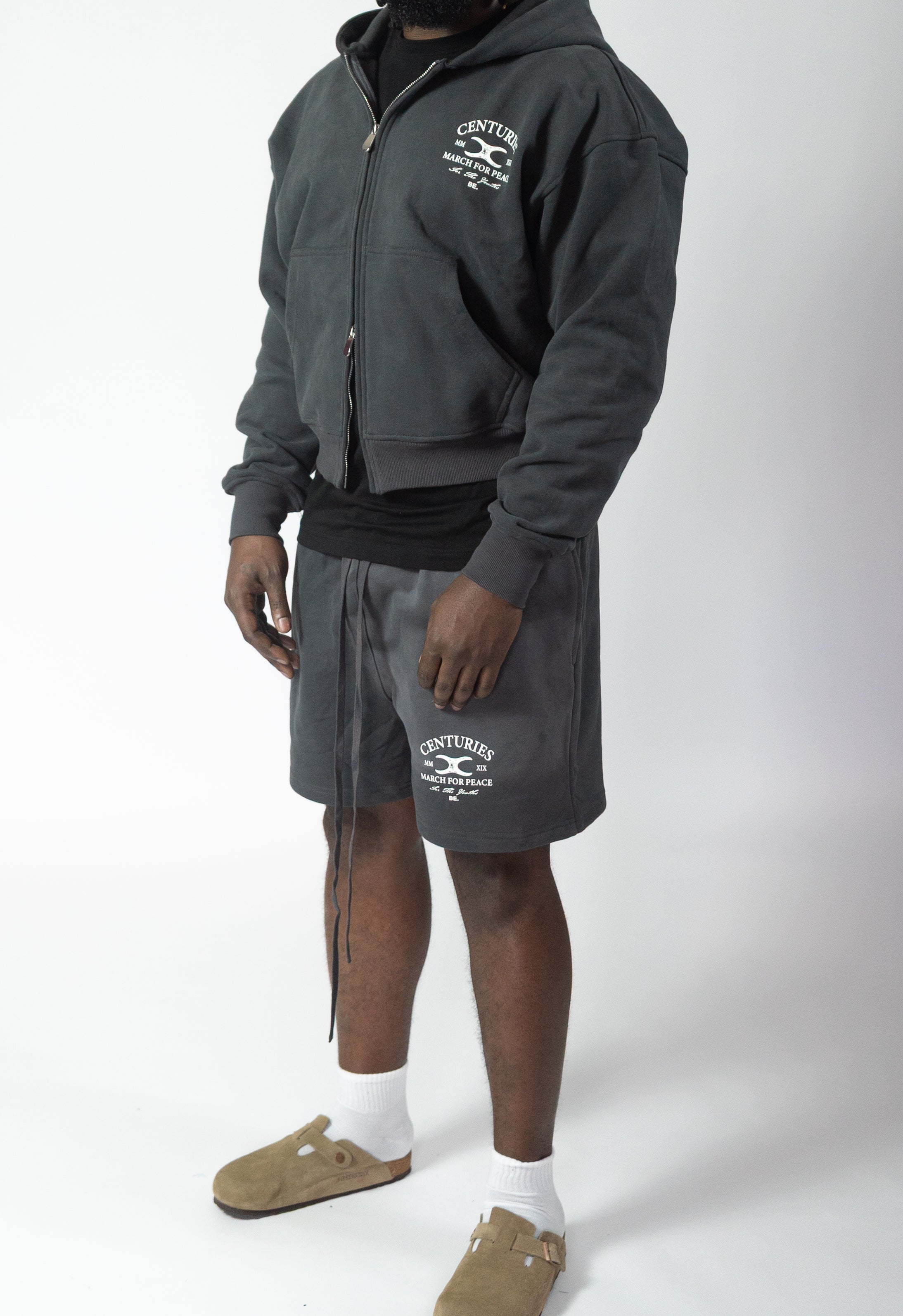 CENTURIEZ CHARCOAL SHORTS