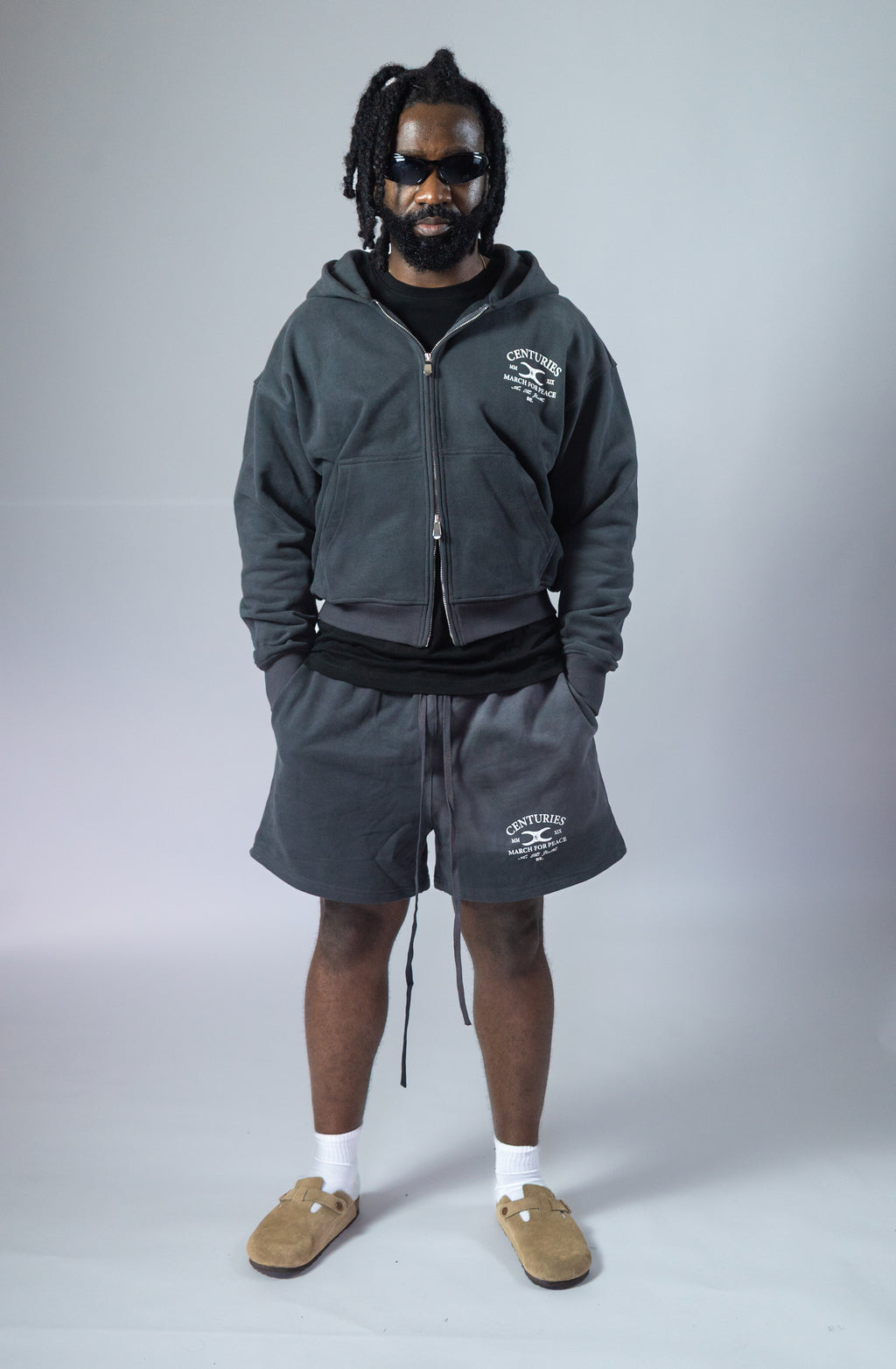 CENTURIEZ CHARCOAL SHORTS