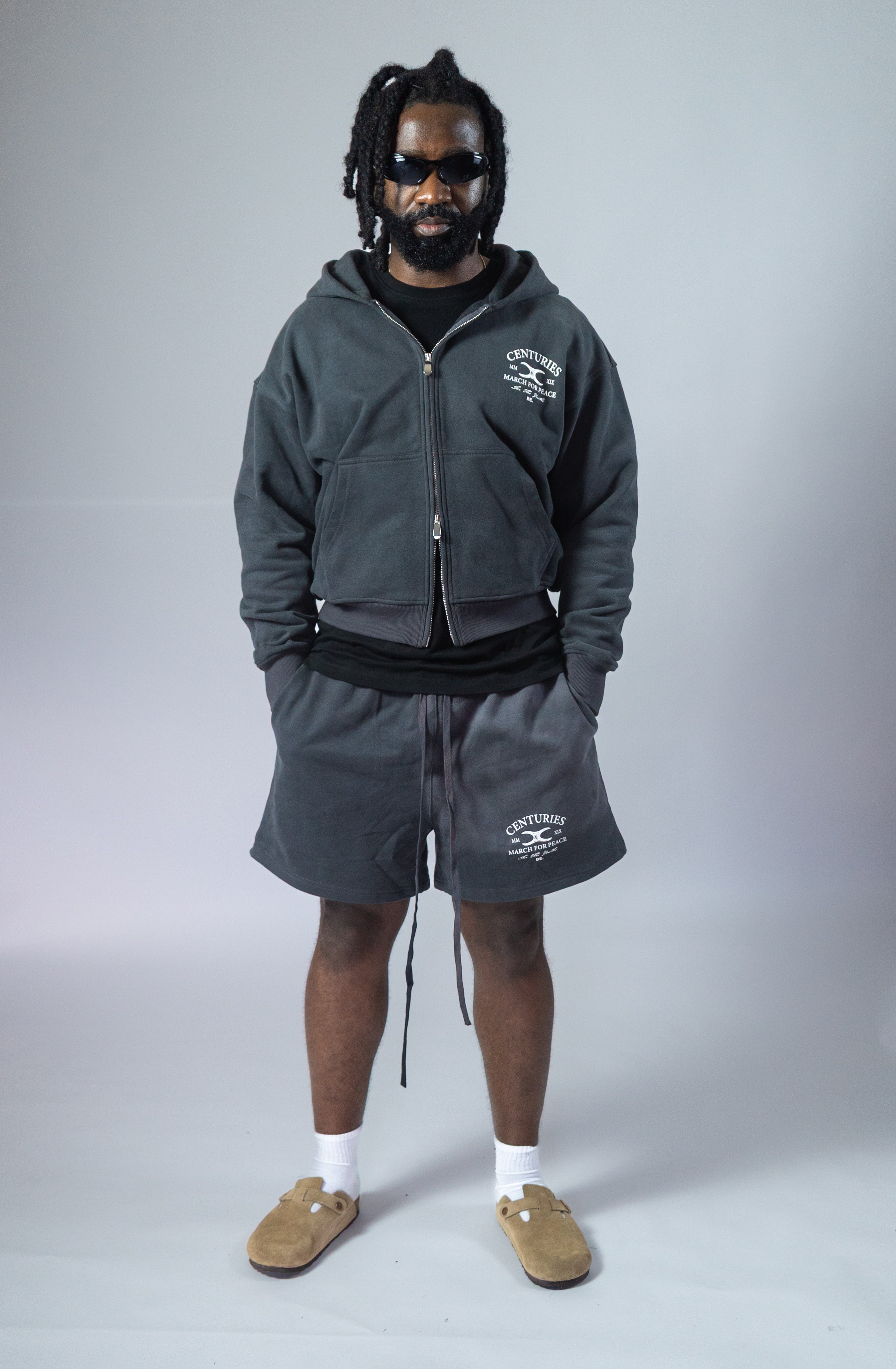 CENTURIEZ CHARCOAL SHORTS