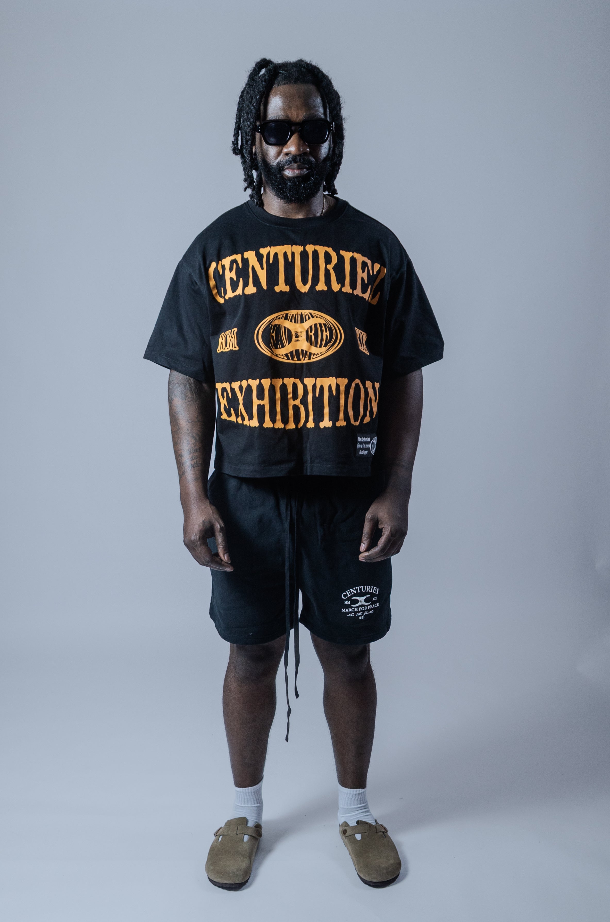 CENTURIEZ BLACK SHORTS